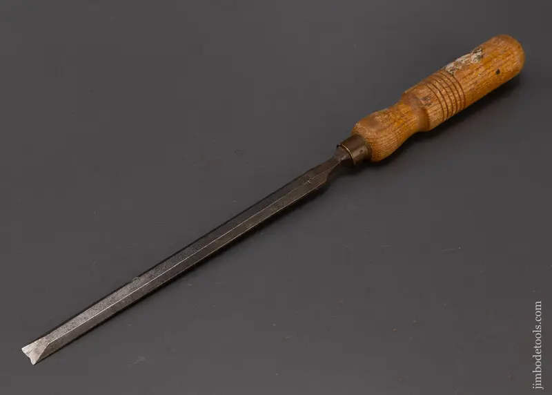 1/2 Inch Long, Thin Ash Handle Paring Chisel - 109084 1