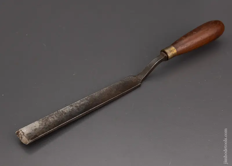 1 X 12 1/2 Inch Crank Neck Paring Gouge Buck - 101679 1