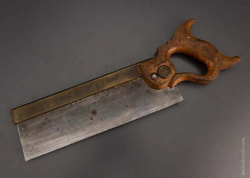 10 Inch Brass Back Sheffield Carcass Saw 15 Point Crosscut - 105197 1