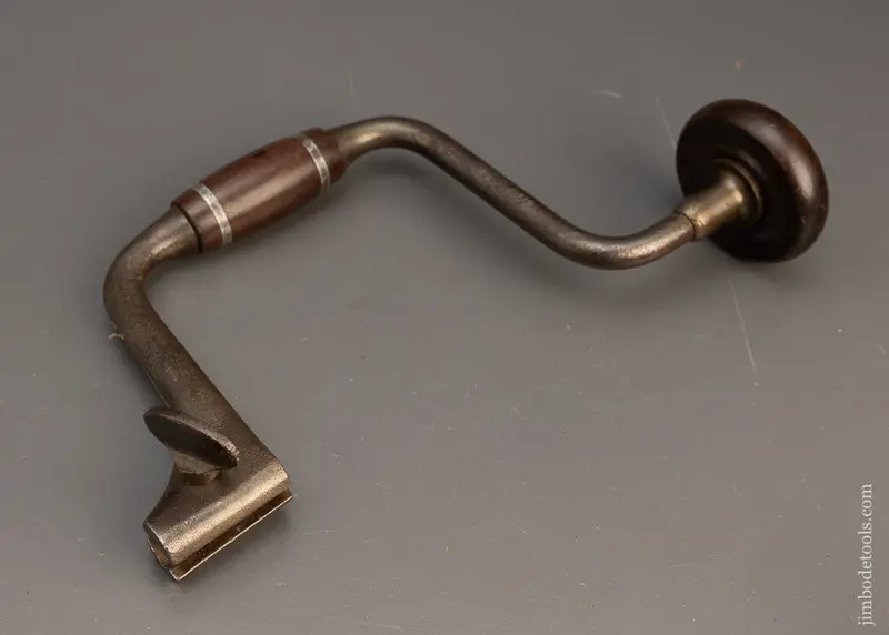 10 Inch John S. Fray No. 110 Spofford Patent Brace With Pewter Rings & Rosewood Handles - 116279 1