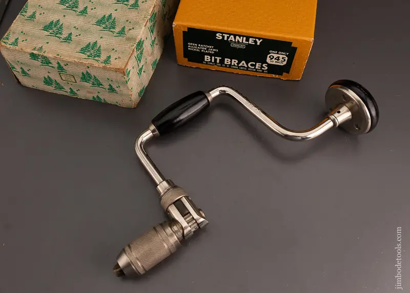 10 Inch Stanley No. 945 Bit Brace Mint In Box (+ Special Box) - 103150 1