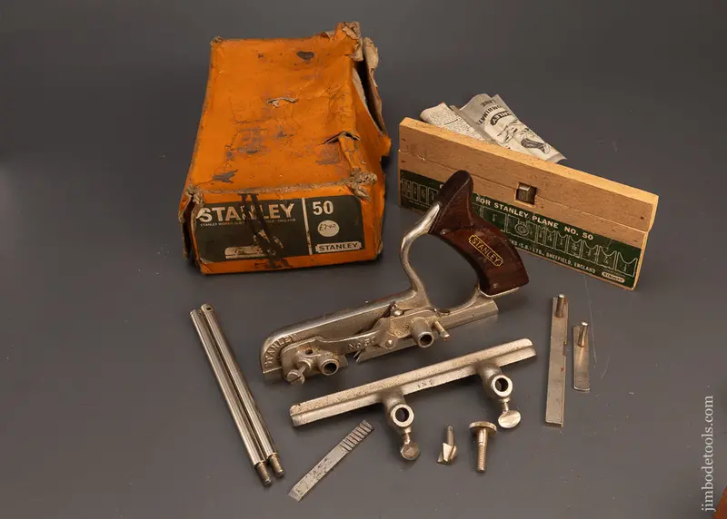 100% Complete Stanley No. 50 Plow Plane Near Mint In Box - 118908 1