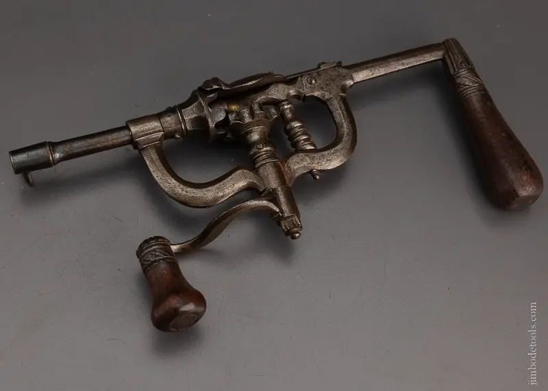 17Th/18Th Century Exquisitely Crafted Museum Quality 10 Inch Cam Drive Drill - Excelsior 108163 * As Of Feb 17 1
