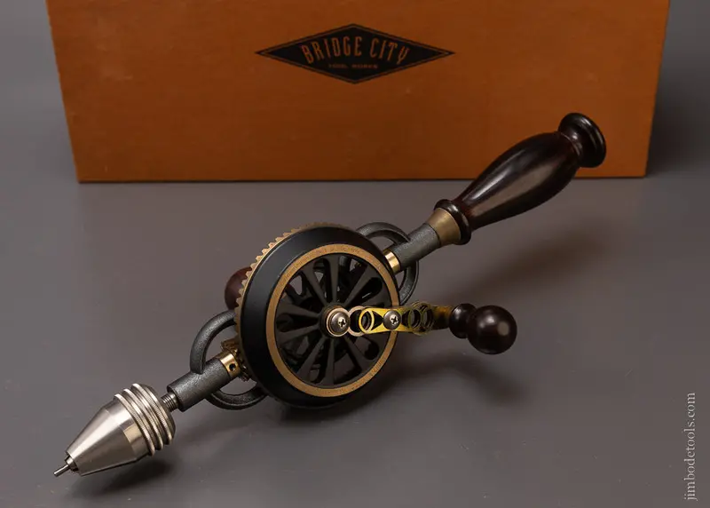 1998 Bridge City Tool Works Ct-6 Hand Drill Mint In Original Box - 107161 1