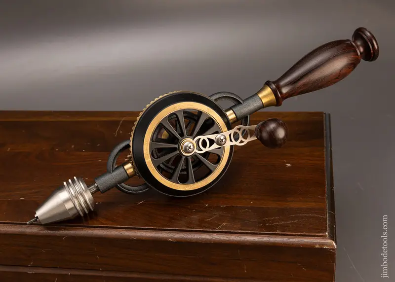 1998 Bridge City Tool Works Ct-6 Rosewood Hand Drill Dead Mint In Original Presentation Box - 115975 1