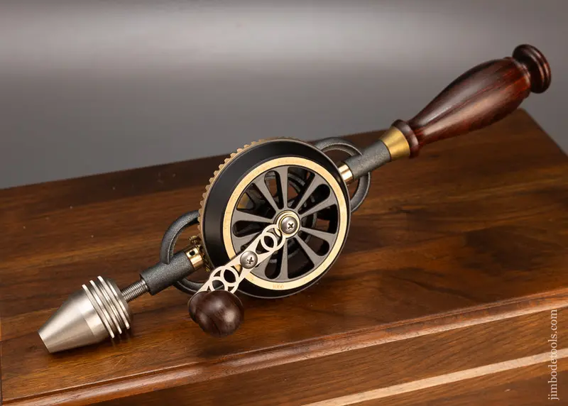 1998 Bridge City Tool Works Ct-6 Rosewood Hand Drill Dead Mint In Original Presentation Box - 116601 1