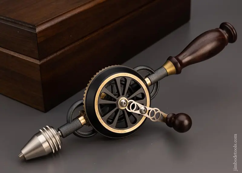 1998 Bridge City Tool Works Ct-6 Rosewood Hand Drill Dead Mint In Original Presentation Box -- 97457 - 1