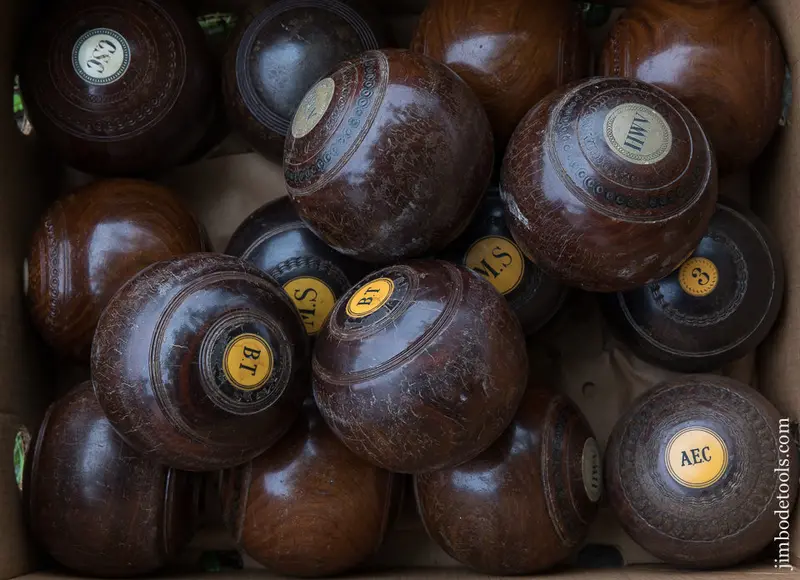 2 Premium Solid Lignum Vitae Lawn Bowls For Mallet Heads - 73377 1