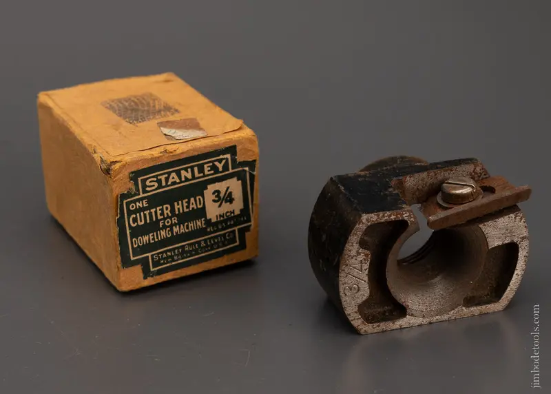 3/4 Inch Stanley Cutter Head For Dowelling Machine Mint In Box - 105570 1