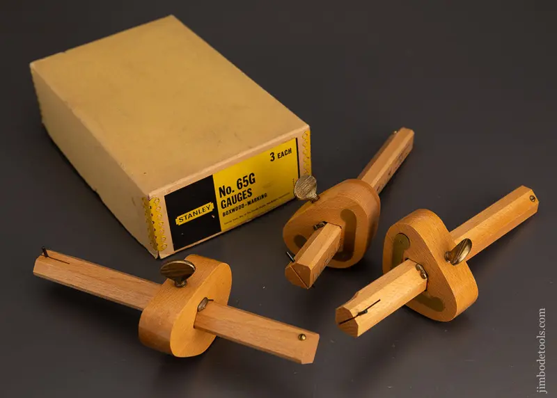 3 Beech Stanley No. 65G Gauges In Box - 103900 1