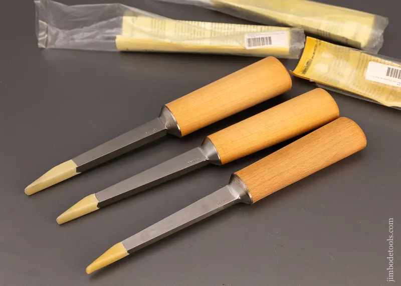 3 New Old Stock Ray Iles Pig Sticker Mortise Chisel - 111164 1