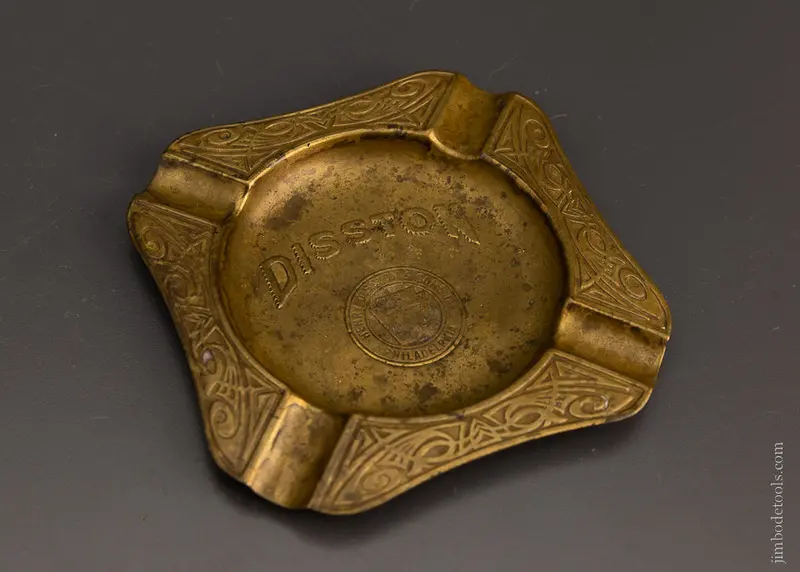 5 1/4 Inch Brass Disston Ashtray - 106301 1