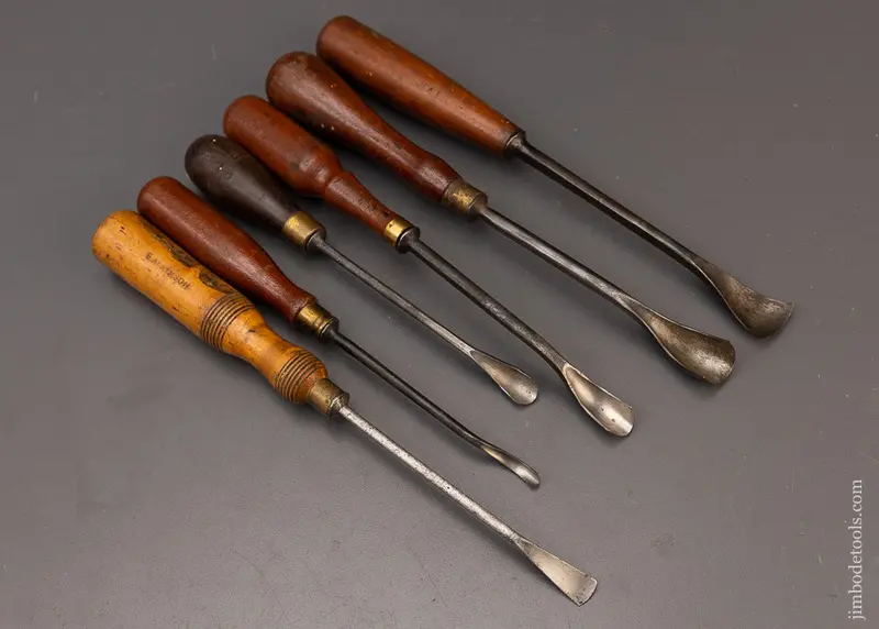 6 Addis Spoon Gouges 1/4 To 1 Inch - 111833 1