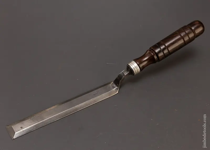 7/8 Inch Buck Crank Neck Paring Chisel With Rosewood Handle - 109450 1