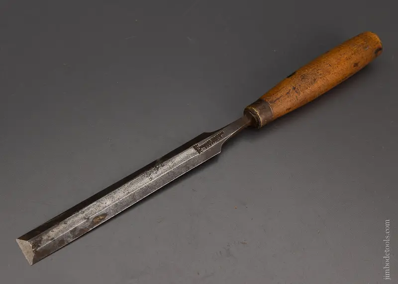 7/8 X 13 1/2 Inch Long Thin Boxwood Handle Paring Chisel Ibbotson - 104769 1