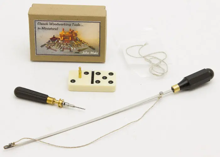 Adorable Holzapffel Ebony Miniature Bow Drill By John Maki ** 43114 1