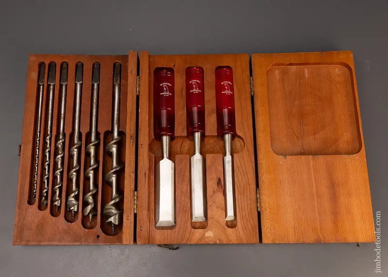 Amazing Mint In Box Witherby Chisel & Bit Set In Original Box - 114557 1