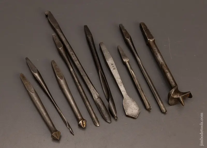 Assortment Of 10 19Th Century Auger Bits - 117689 1