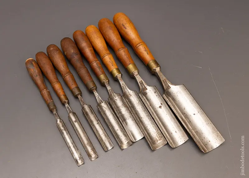 Awesome Set Of 8 Buck Bros. Gouges - 117251 1
