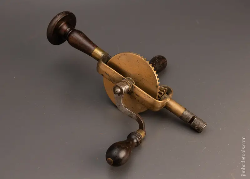 Beautiful Brass Framed Hand Drill - 113636 1