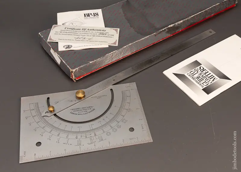Bridge City Tool Works Bp-18 Bevel Protractor In Original Box - 118638 1