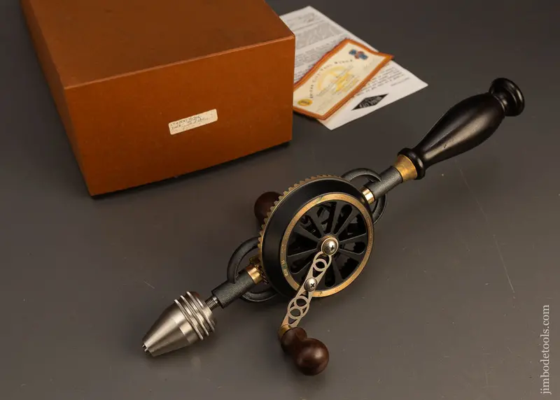 Bridge City Tool Works Ct-6 Rosewood Handled Hand Drill Near Mint In Box - 117616 - As Of Sept 14 1