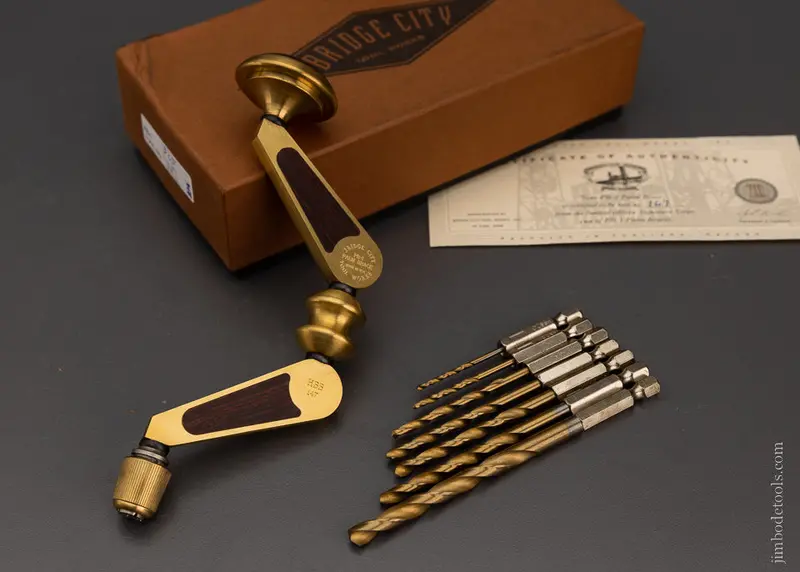 Bridge City Tool Works Pb-1 Palm Brace Mint In Box With Bits - 106097 - As Of Jan 29 1