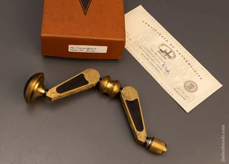 Bridge City Tool Works Pb-1 Palm Brace Near Mint In Box - 117810 1