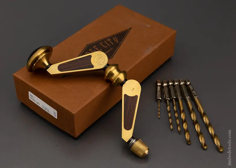 Bridge City Tool Works Pb-1 Palm Brace With Bits Mint In Box - 105734 1