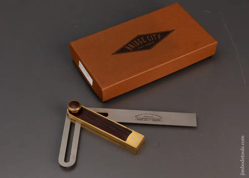 Bridge City Tool Works Tb-4 Complimentary Angle Bevel Square Mint In Box Rosewood - 120385 1
