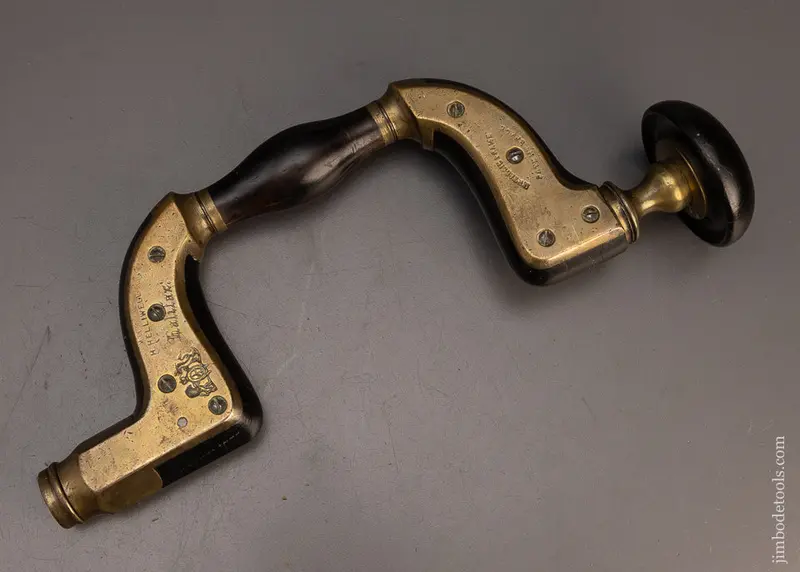 Clean & Fine Ebony Ultimatum Bit Brace Signed Halifax - 113542 1
