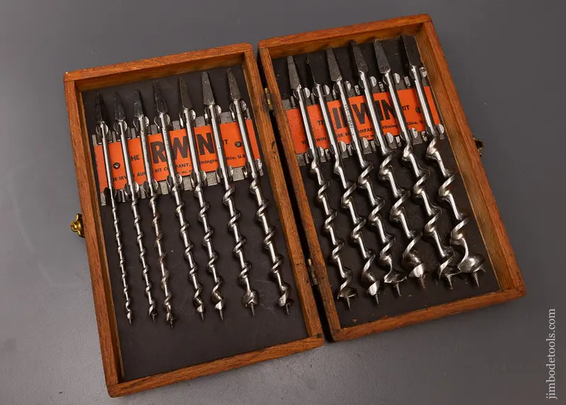 Complete Set Of 13 Irwin Auger Bits Dead Mint In Original Box - 108073 1