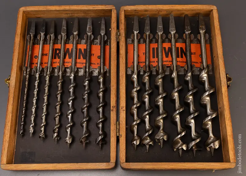 Complete Set Of 13 Irwin Auger Bits Dead Mint In Original Box - 109778 1