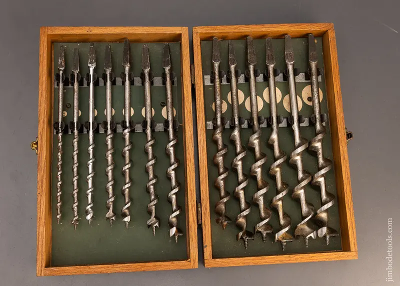 Complete Set Of 13 Irwin Auger Bits Dead Mint In Original Box - 115897 1