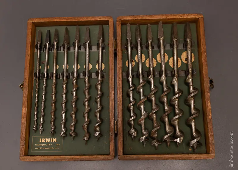 Complete Set Of 13 Irwin Auger Bits In Original Box - 105913 1