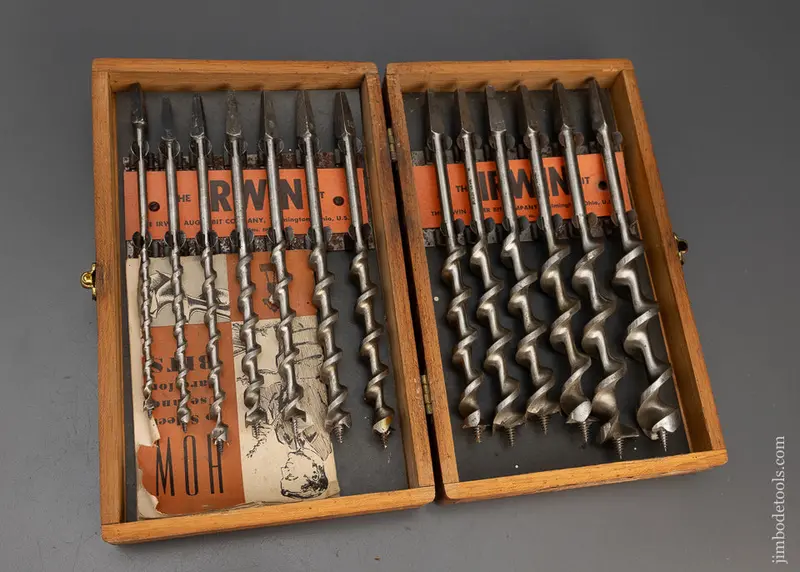 Complete Set Of 13 Irwin Auger Bits In Original Box - 115338 1