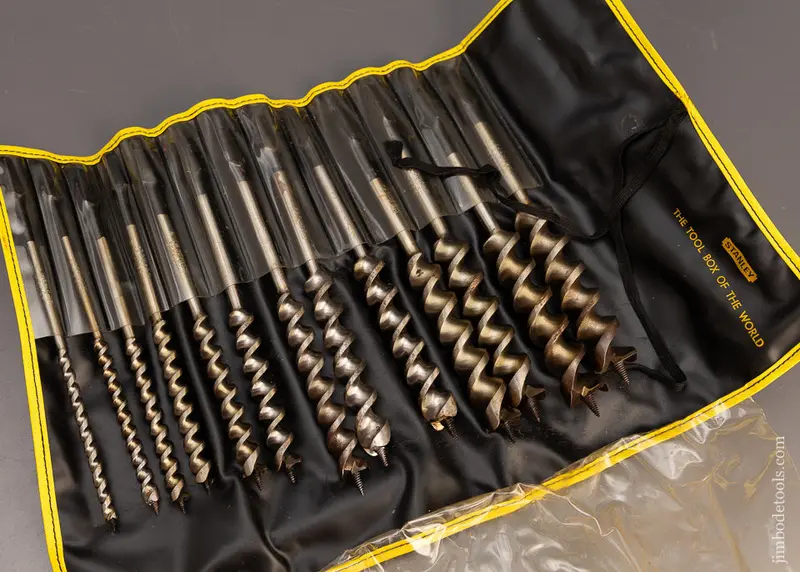 Complete Set Of 13 Russell Jennings Auger Bits In Original Roll - 113441 1