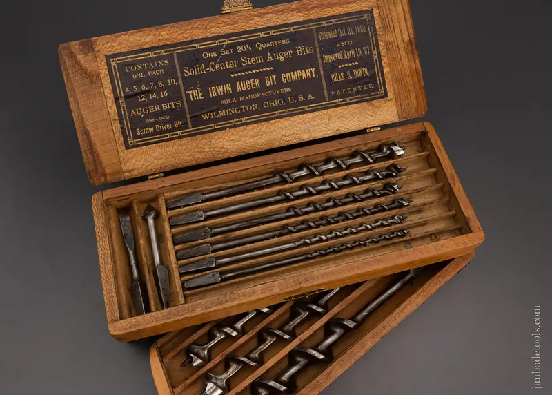 Complete Set Of Irwin Auger Bits In Original Box - 105056 1