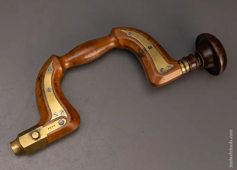 Diminutive Piano Maker’S English Plated Bit Brace By Fenn (London 1753-1873) - 114530 1