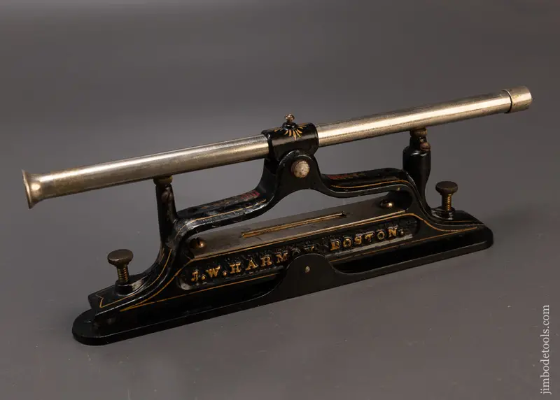 Drop Dead Stunning J. W. Harmon Patented Sighting Level In Full Paint & Pin Stripes - 110220 - As Of Jan 20 1