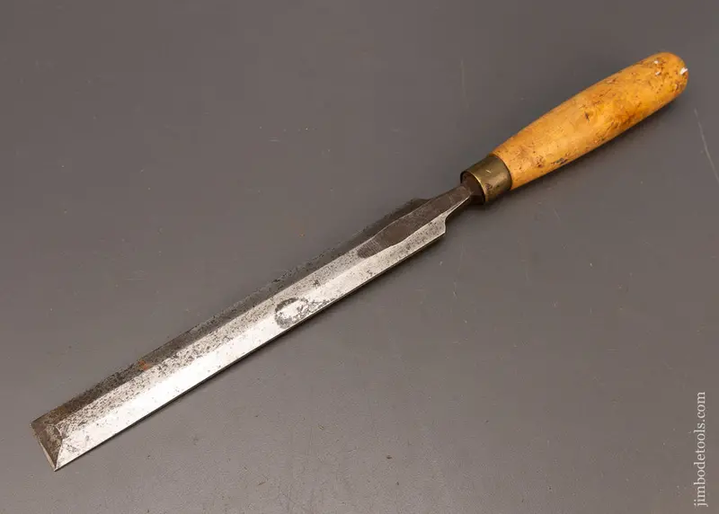 English Long, Thin Paring Chisel With Boxwood Handle Marples 1 Inch - 116828 1