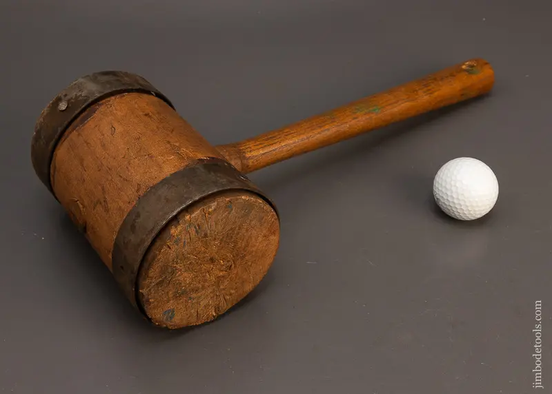 Excellent Iron Hooped 2 Pound 4 Ounce Heavy Framing Mallet - 118537 1