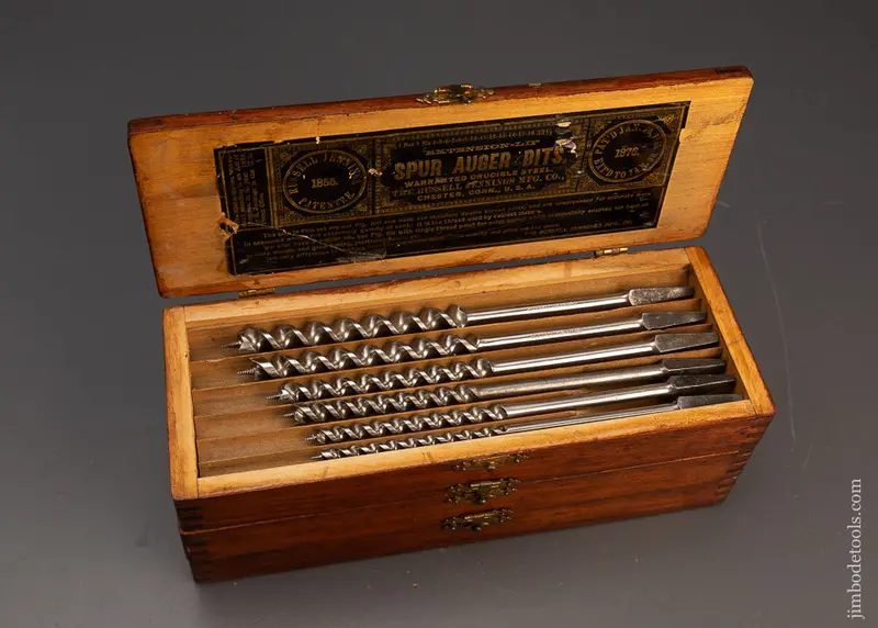Extra Fine Complete Boxed Set Of Russell Jennings Auger Bits - 119174 1