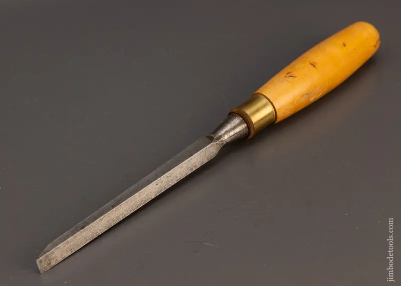 Extra Fine Marples (Unmarked) 1/2 Inch Mortise Chisel With Boxwood Handle 13 /8 Inches Long - 115024 1