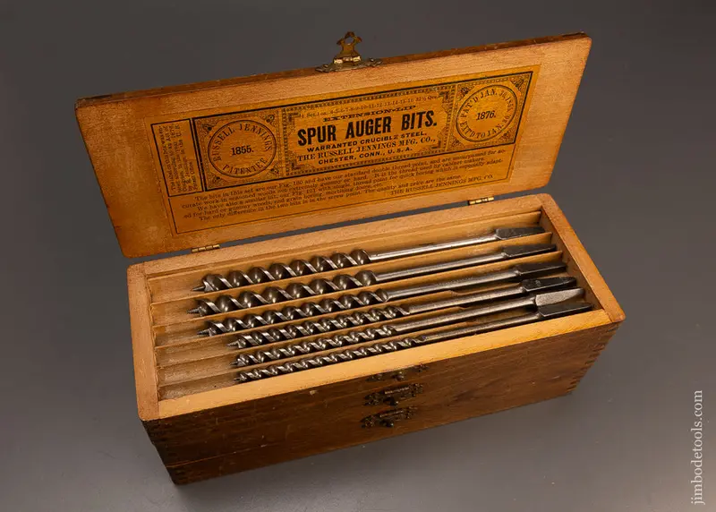 Extra Fine Pre-Stanley Set Of Russell Jennings Bits - 117750 1