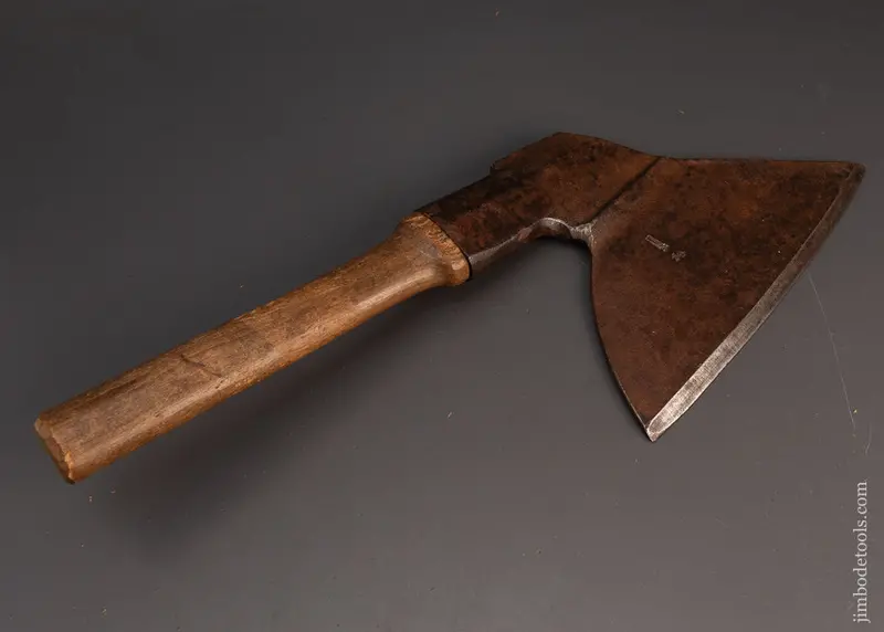 Fabulous Single Bevel Hewing Axe With Back Saw Logo - 119270 1