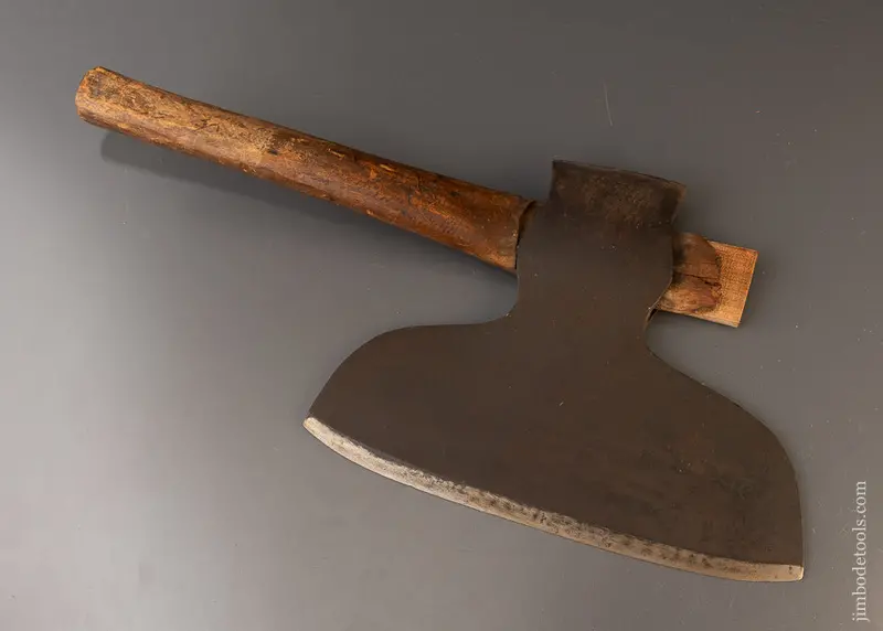 Fantastic Dunlop & Madeira 1831-33 Offset Single Bevel Broad Axe Hewing Axe - 110885 1
