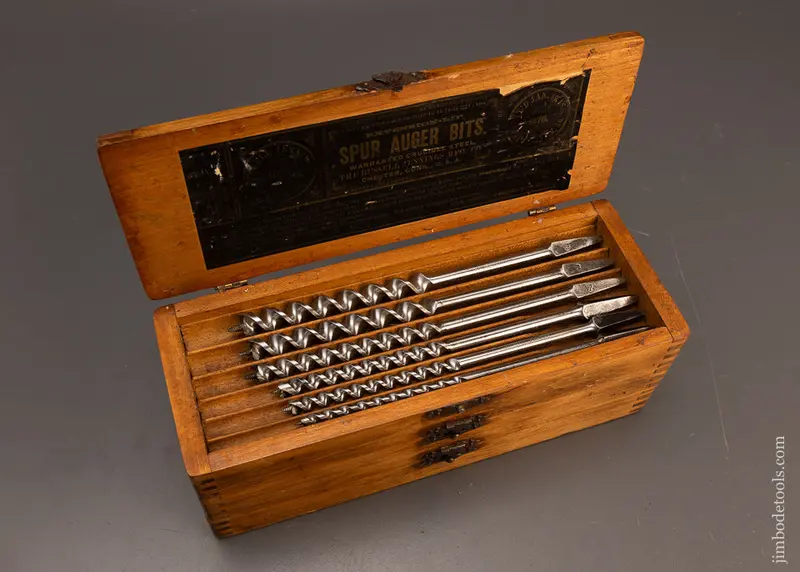 Fine & Complete Set Of Russell Jennings Auger Bits In 3 Tiered Box - 118325 - 1