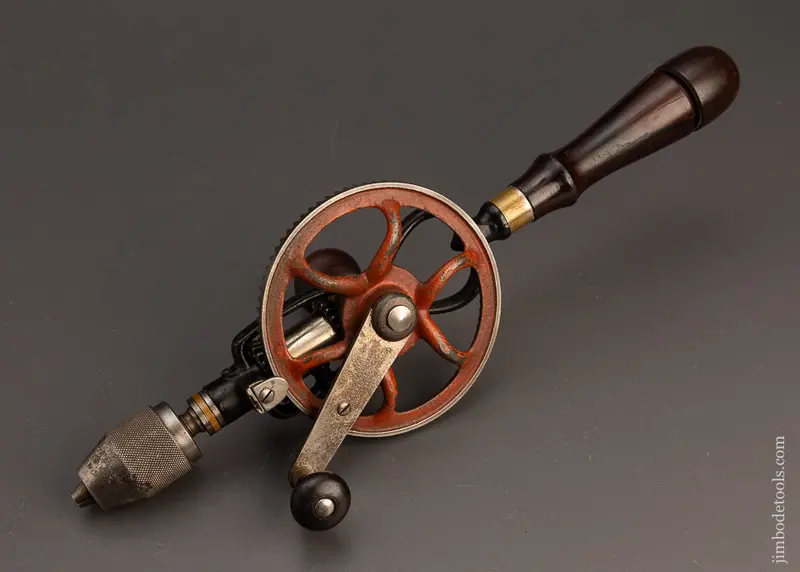 Fine Goodell Pratt 1896 Patent Hand Drill With Rosewood Handle - 113363 1