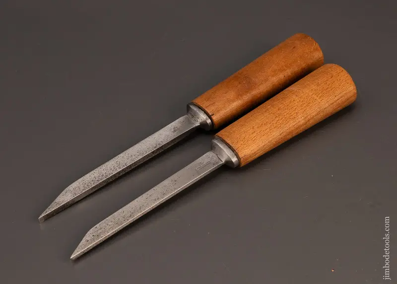 Fine Pair Marples Pig Sticker Mortise Chisels - 119476 1